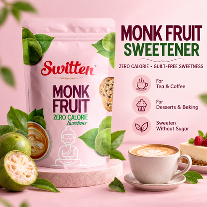 Switten Monk Fruit Sweetener 200g I White Sugar Substitute
