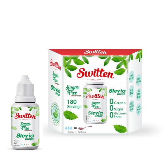 Switten Stevia Leaf Extract Natural Sugar Free Liquid Drops 30ml I Zero Calorie