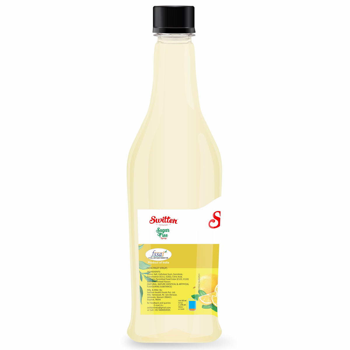 Sugar Free Lemon Syrup 750ml