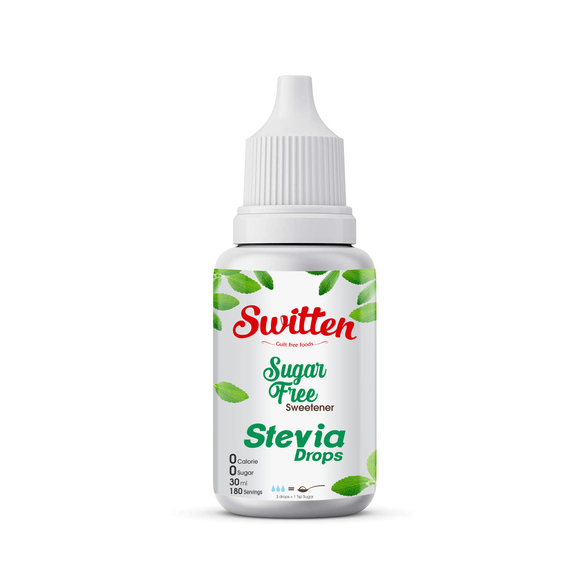 Switten Stevia Leaf Extract Natural Sugar Free Liquid Drops 30ml I Zero Calorie