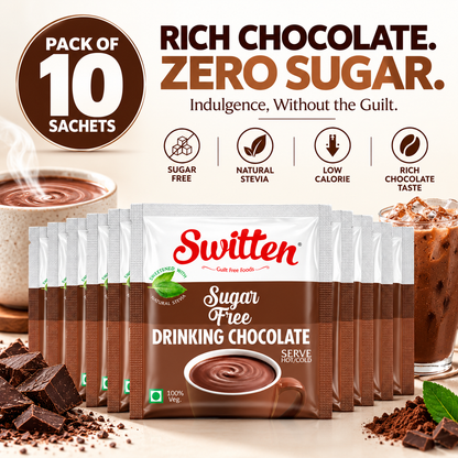 Switten Sugar Free Drinking Chocolate Pack of 10